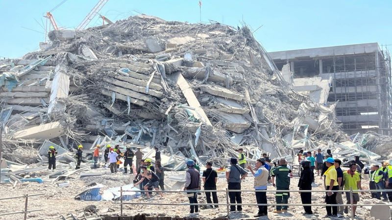 ভূমিকম্পে ব্যাংককে ৩০ তলা ভবনধস, আটকা ৮০ শ্রমিক